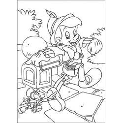 Dessin à colorier: Pinocchio (Films d'Animation) #199789 - Coloriages à Imprimer Gratuits