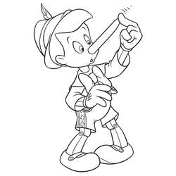 Dessin à colorier: Pinocchio (Films d'Animation) #199797 - Coloriages à Imprimer Gratuits