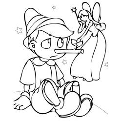 Dessin à colorier: Pinocchio (Films d'Animation) #199798 - Coloriages à Imprimer Gratuits