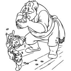 Dessin à colorier: Pinocchio (Films d'Animation) #199804 - Coloriages à Imprimer Gratuits