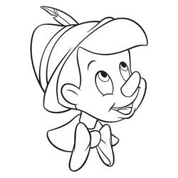 Dessin à colorier: Pinocchio (Films d'Animation) #199815 - Coloriages à Imprimer Gratuits