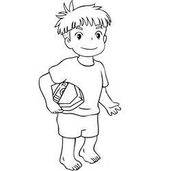 Dessins à colorier: Ponyo - Coloriages à Imprimer Gratuits