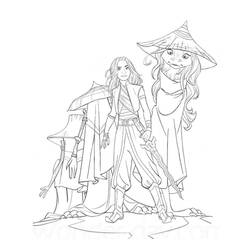 Coloriage Raya et le Dernier Dragon (Films d'Animation) #178940 à imprimer et colorier