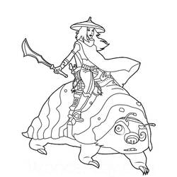 Coloriage Raya et le Dernier Dragon (Films d'Animation) #178943 à imprimer et colorier