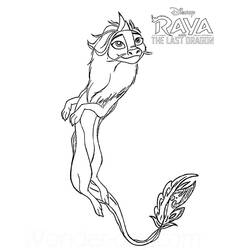 Coloriage Raya et le Dernier Dragon (Films d'Animation) #178949 à imprimer et colorier