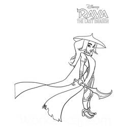 Coloriage Raya et le Dernier Dragon (Films d'Animation) #178952 à imprimer et colorier