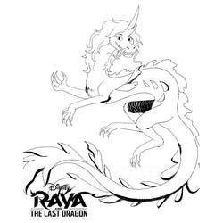 Coloriage Raya et le Dernier Dragon (Films d'Animation) #178954 à imprimer et colorier