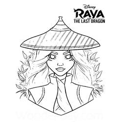 Coloriage Raya et le Dernier Dragon (Films d'Animation) #178959 à imprimer et colorier