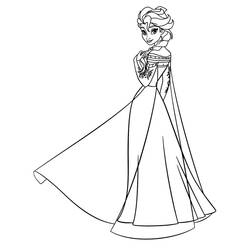 Dessin à colorier: Reine des Neiges (Films d'Animation) #175551 - Coloriages à Imprimer Gratuits