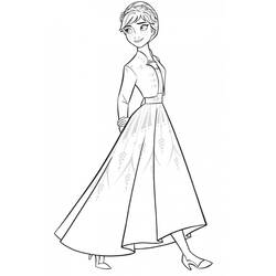 Dessin à colorier: Reine des Neiges (Films d'Animation) #175552 - Coloriages à Imprimer Gratuits