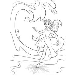 Dessin à colorier: Reine des Neiges (Films d'Animation) #175564 - Coloriages à Imprimer Gratuits