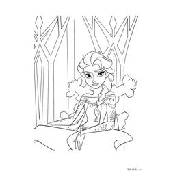 Dessin à colorier: Reine des Neiges (Films d'Animation) #175565 - Coloriages à Imprimer Gratuits