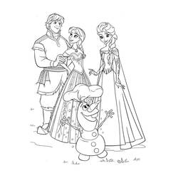 Dessin à colorier: Reine des Neiges (Films d'Animation) #175624 - Coloriages à Imprimer Gratuits