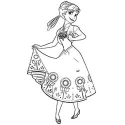 Dessin à colorier: Reine des Neiges (Films d'Animation) #175628 - Coloriages à Imprimer Gratuits