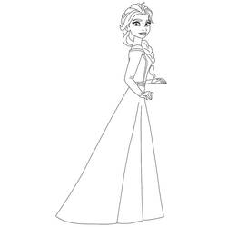 Dessin à colorier: Reine des Neiges (Films d'Animation) #175629 - Coloriages à Imprimer Gratuits