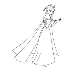 Dessin à colorier: Reine des Neiges (Films d'Animation) #175633 - Coloriages à Imprimer Gratuits