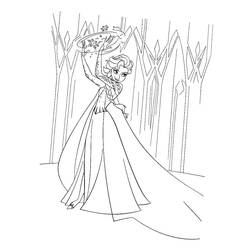 Dessin à colorier: Reine des Neiges (Films d'Animation) #175635 - Coloriages à Imprimer Gratuits