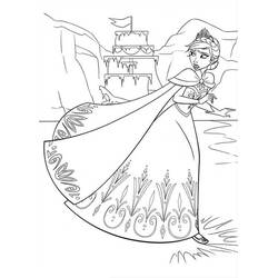 Dessin à colorier: Reine des Neiges (Films d'Animation) #175636 - Coloriages à Imprimer Gratuits
