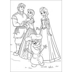 Dessin à colorier: Reine des Neiges (Films d'animation) #71661 - Coloriages à Imprimer Gratuits