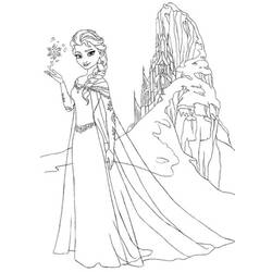 Dessin à colorier: Reine des Neiges (Films d'animation) #71686 - Coloriages à Imprimer Gratuits