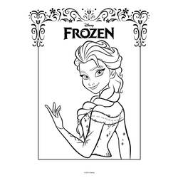 Dessin à colorier: Reine des Neiges (Films d'animation) #71707 - Coloriages à imprimer