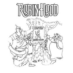 Dessin à colorier: Robin des Bois (Films d'animation) #133122 - Coloriages à imprimer