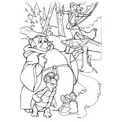 Dessin à colorier: Robin des Bois (Films d'Animation) #187005 - Coloriages à Imprimer Gratuits