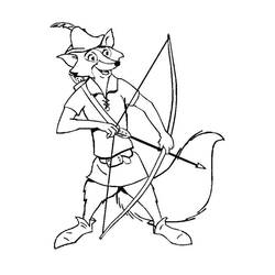 Dessin à colorier: Robin des Bois (Films d'Animation) #187020 - Coloriages à Imprimer Gratuits