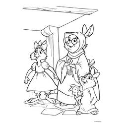 Dessin à colorier: Robin des Bois (Films d'Animation) #187034 - Coloriages à Imprimer Gratuits