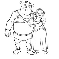 Dessin à colorier: Shrek (Films d'animation) #115054 - Coloriages à Imprimer Gratuits