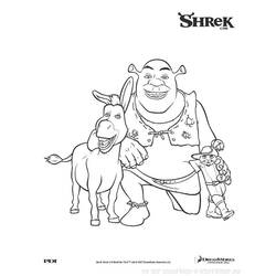 Dessin à colorier: Shrek (Films d'animation) #115061 - Coloriages à imprimer