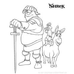 Dessin à colorier: Shrek (Films d'animation) #115069 - Coloriages à imprimer