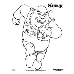 Dessin à colorier: Shrek (Films d'animation) #115074 - Coloriages à imprimer