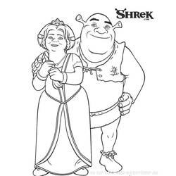 Dessin à colorier: Shrek (Films d'animation) #115082 - Coloriages à imprimer