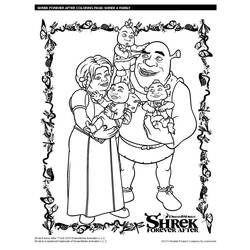 Dessin à colorier: Shrek (Films d'animation) #115088 - Coloriages à imprimer
