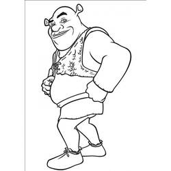 Dessin à colorier: Shrek (Films d'animation) #115103 - Coloriages à imprimer