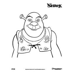 Dessin à colorier: Shrek (Films d'animation) #115127 - Coloriages à imprimer