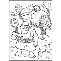 Dessin à colorier: Shrek (Films d'animation) #115131 - Coloriages à Imprimer Gratuits