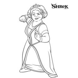 Dessin à colorier: Shrek (Films d'animation) #115209 - Coloriages à imprimer