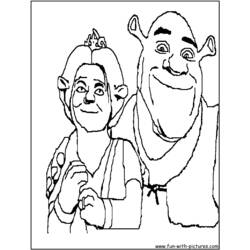 Dessin à colorier: Shrek (Films d'animation) #115237 - Coloriages à imprimer