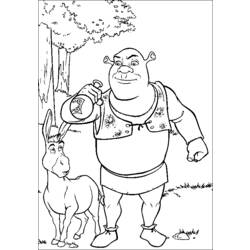 Dessin à colorier: Shrek (Films d'animation) #115257 - Coloriages à Imprimer Gratuits