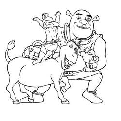 Coloriage Shrek (Films d'Animation) #198331 à imprimer et colorier