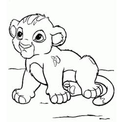 Dessin à colorier: Simba (Films d'animation) #169991 - Coloriages à Imprimer Gratuits