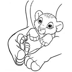 Dessin à colorier: Simba (Films d'animation) #169996 - Coloriages à Imprimer Gratuits