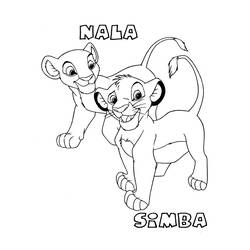 Dessin à colorier: Simba (Films d'animation) #170015 - Coloriages à Imprimer Gratuits