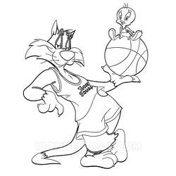 Dessin à colorier: Space Jam (Films d'Animation) #198204 - Coloriages à Imprimer Gratuits
