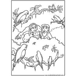 Dessin à colorier: Tarzan (Films d'animation) #131111 - Coloriages à Imprimer Gratuits