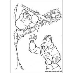 Dessin à colorier: Tarzan (Films d'animation) #131119 - Coloriages à Imprimer Gratuits