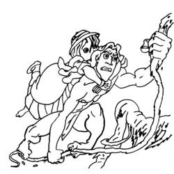 Dessin à colorier: Tarzan (Films d'animation) #131170 - Coloriages à Imprimer Gratuits