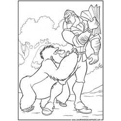 Dessin à colorier: Tarzan (Films d'animation) #131180 - Coloriages à Imprimer Gratuits